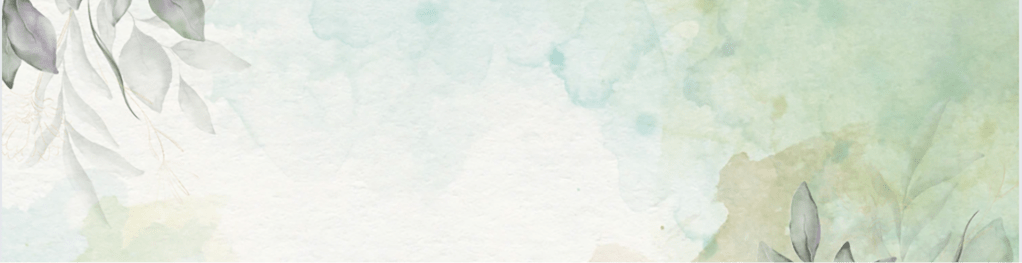 Picture shows an abstract watercolor background in greens, blues, and beige with subdued leaves in the upper left and lower right corners. Primary branding look for Gogi Hale Licensed Professional Counselor